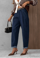 Hose Jeans mom fit Modern Shape dunkelblau