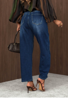 Hose Jeans z paskiem Something More dunkelblau