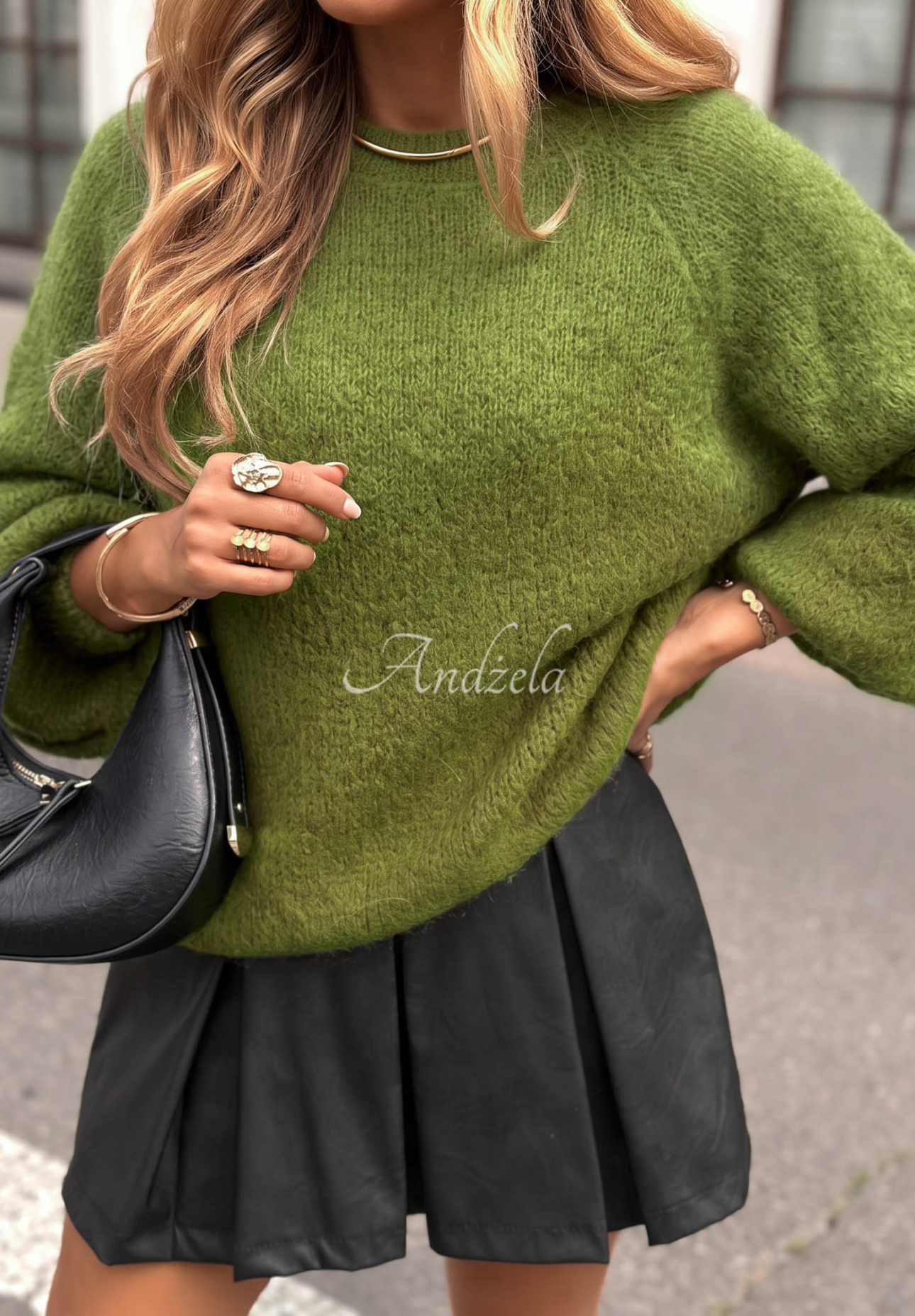 Mohairpullover Cloud Darling Khaki