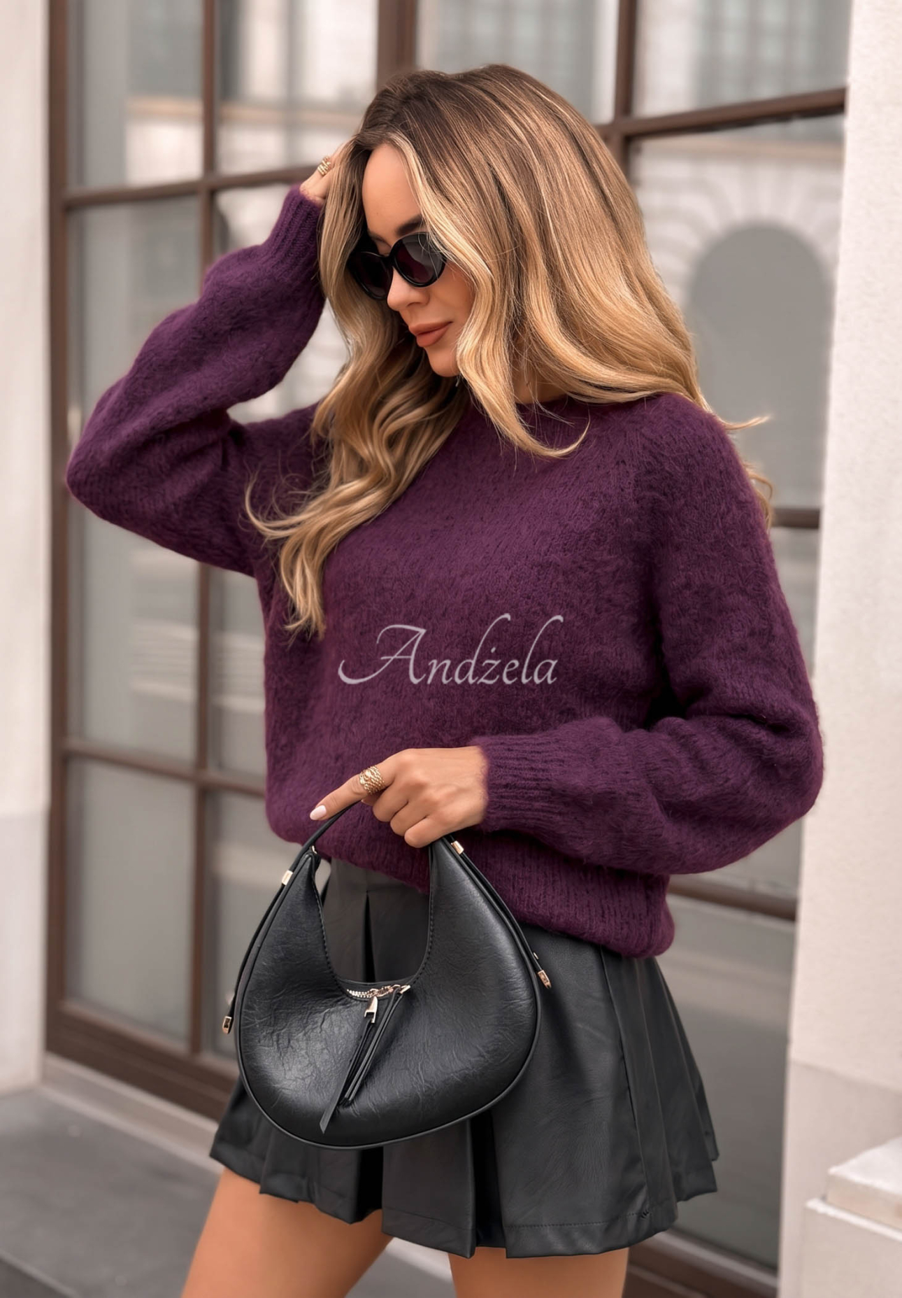 Mohairpullover Cloud Darling Beerenfarben