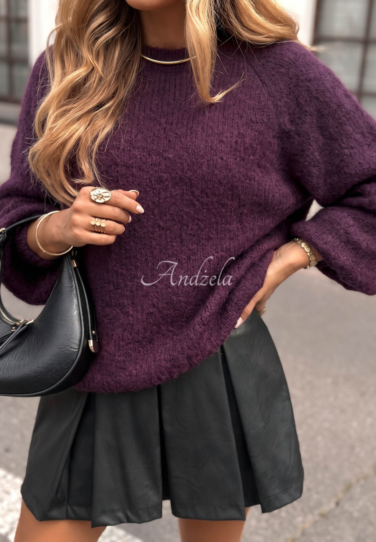 Mohairpullover Cloud Darling Beerenfarben