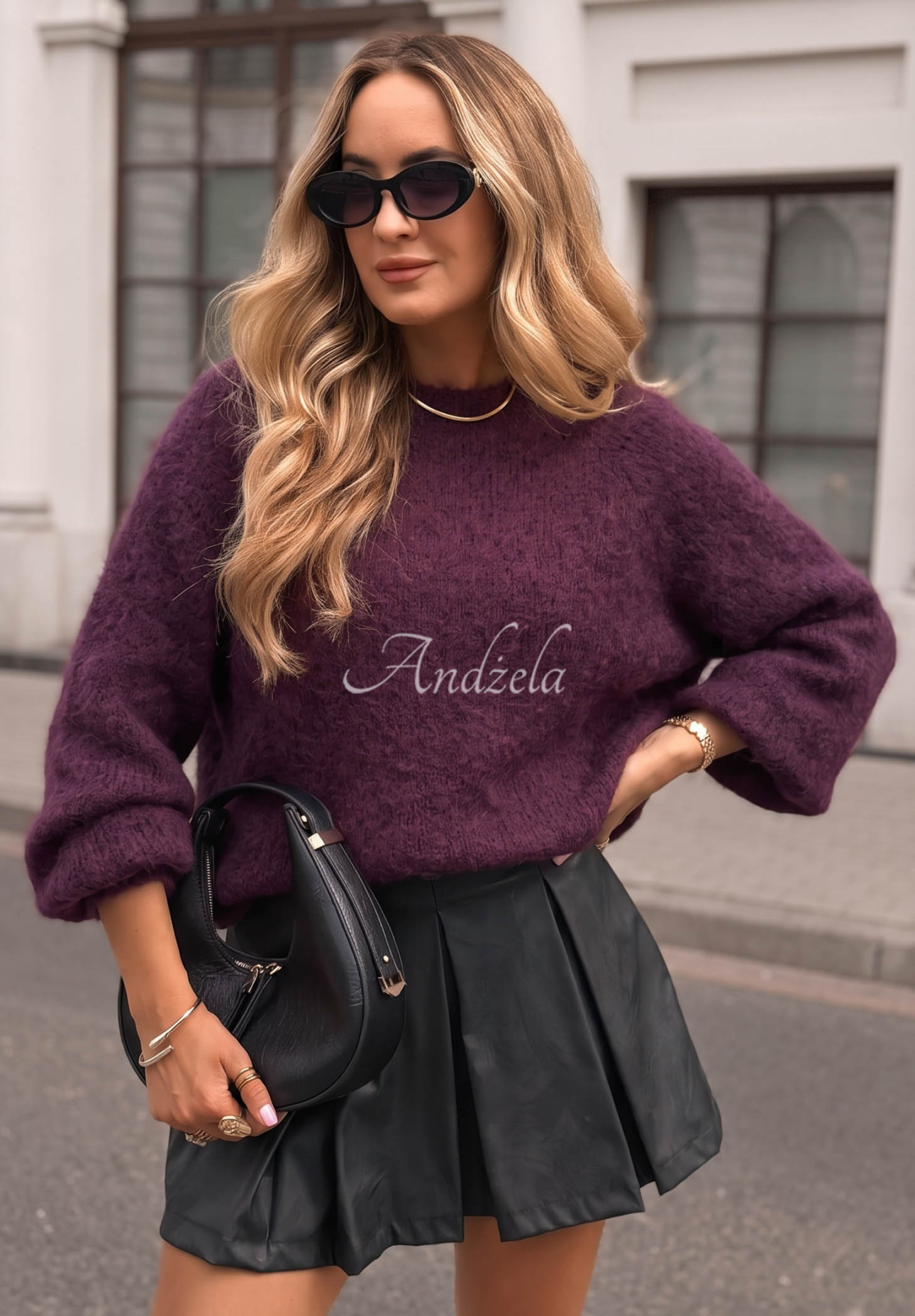 Mohairpullover Cloud Darling Beerenfarben