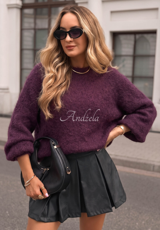 Mohairpullover Cloud Darling Beerenfarben