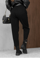 Hose Jeans banana z paskiem Think Twice Schwarz