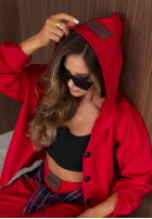 Materiałowy Set Sweatshirt z kapturem i Hose Rainy Ritual Schokoladenbraun