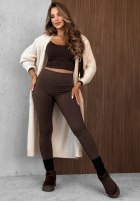 Leggings More Coffee Schokoladenbraun