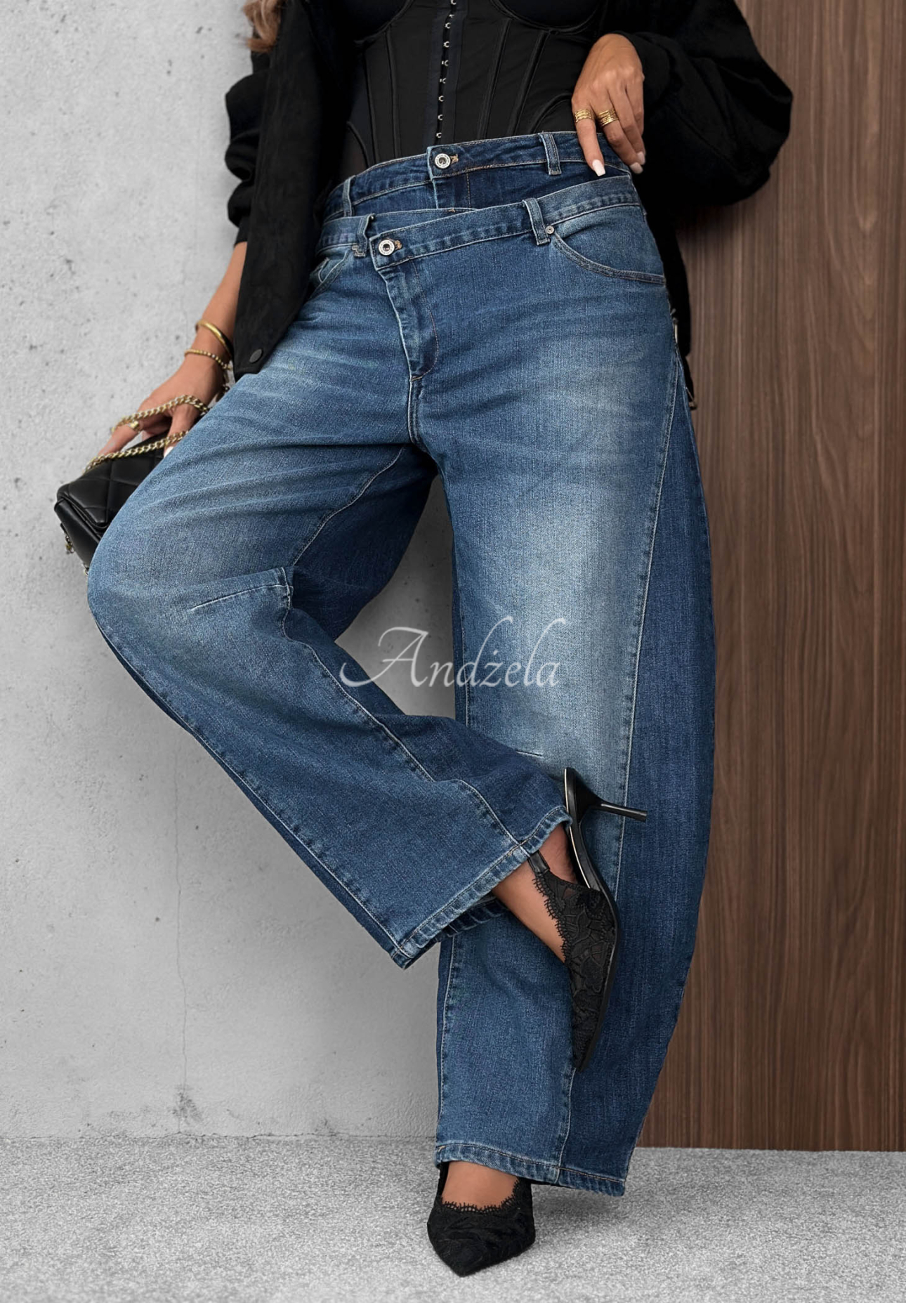 Jeanshose Banana Better Mood Blau