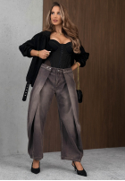 Hose Jeans mom fit Hazy Silence Blau