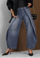 Hose Jeans mom fit Hazy Silence Blau