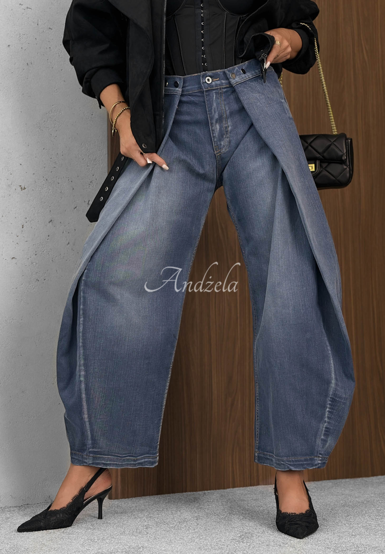 Bananen Jeanshose Hazy Silence Blau