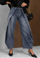 Hose Jeans mom fit Hazy Silence Blau