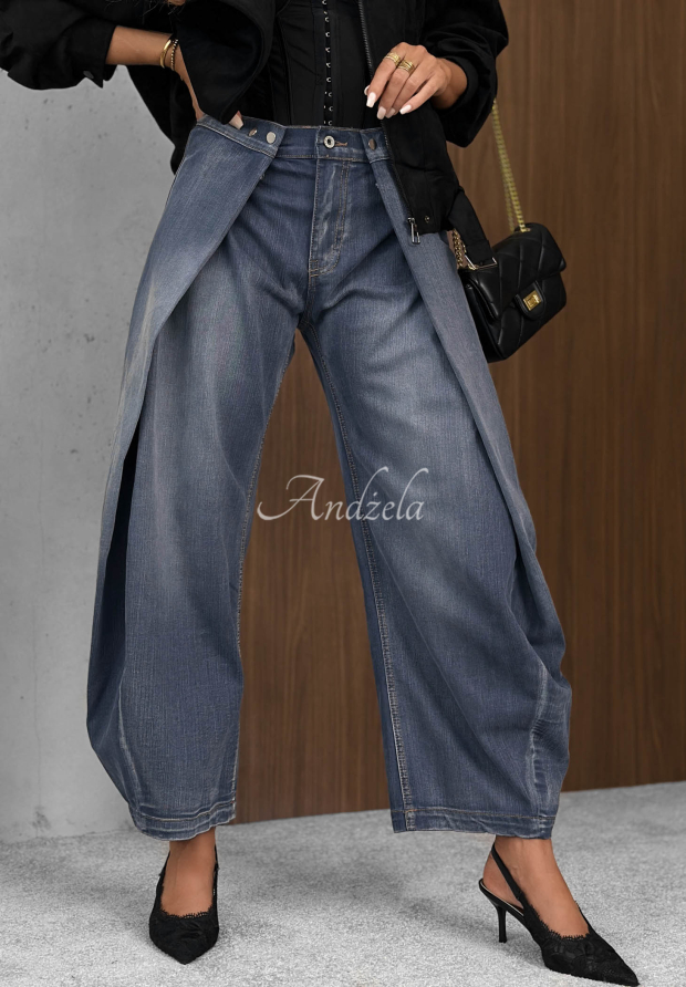 Bananen Jeanshose Hazy Silence Blau