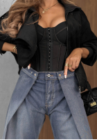 Hose Jeans mom fit Hazy Silence Blau