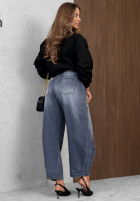 Hose Jeans mom fit Hazy Silence Blau