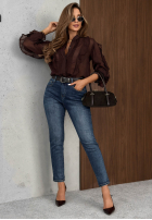 Hose Jeans z paskiem Something Simple Blau