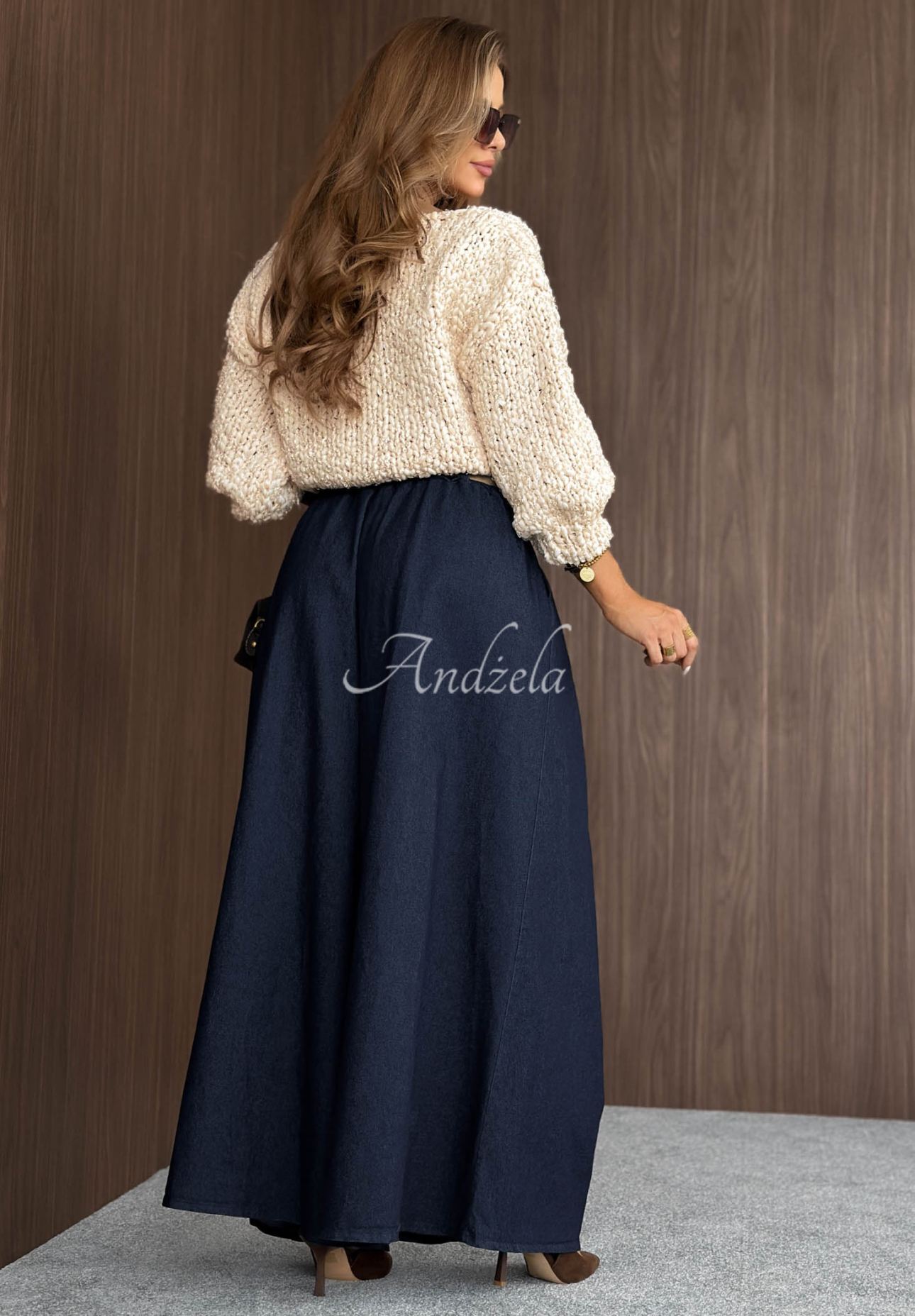 Pullover mit dekorativem Strickmuster Chic Darling Ecru