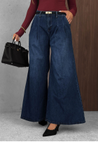 Hose Jeans wide leg Quiet Tones dunkelblau