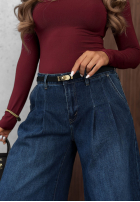 Hose Jeans wide leg Quiet Tones dunkelblau