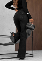 Hose Jeans dzwony Foggy Day Schokoladenbraun