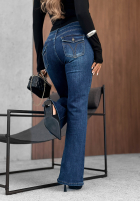 Hose Jeans dzwony Foggy Day Dunkelblau