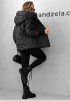 Pikowana Jacke z kapturem Autumn Edge Schwarz