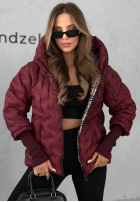Pikowana Jacke z kapturem Autumn Edge Schwarz