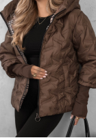 Pikowana Jacke z kapturem Autumn Edge Schwarz
