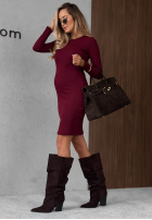 Prążkowana Kleid mini Every Season Dunkelblau