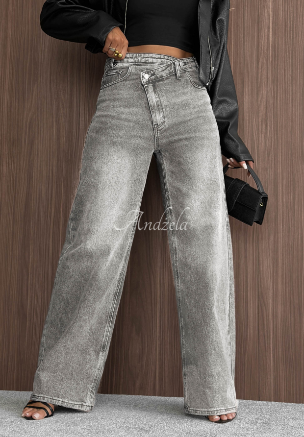 Jeanshose wide leg Daily Denim Grau