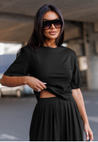 Hose wide leg Maybe Tonight Schwarz