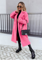 Długi Mantel z imitacji kożucha Arctic Rosa