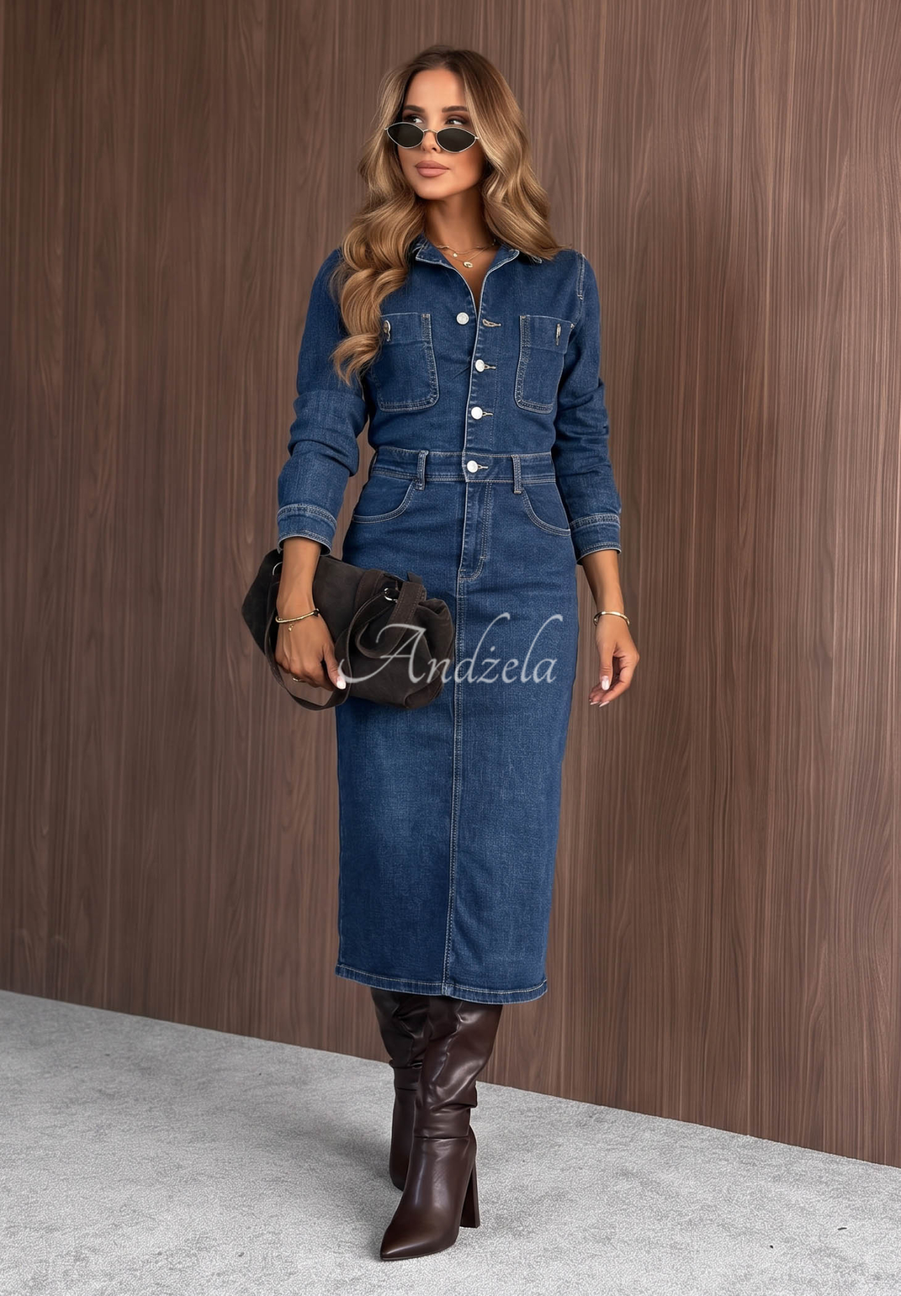 Jeanskleid Christie dunkelblau