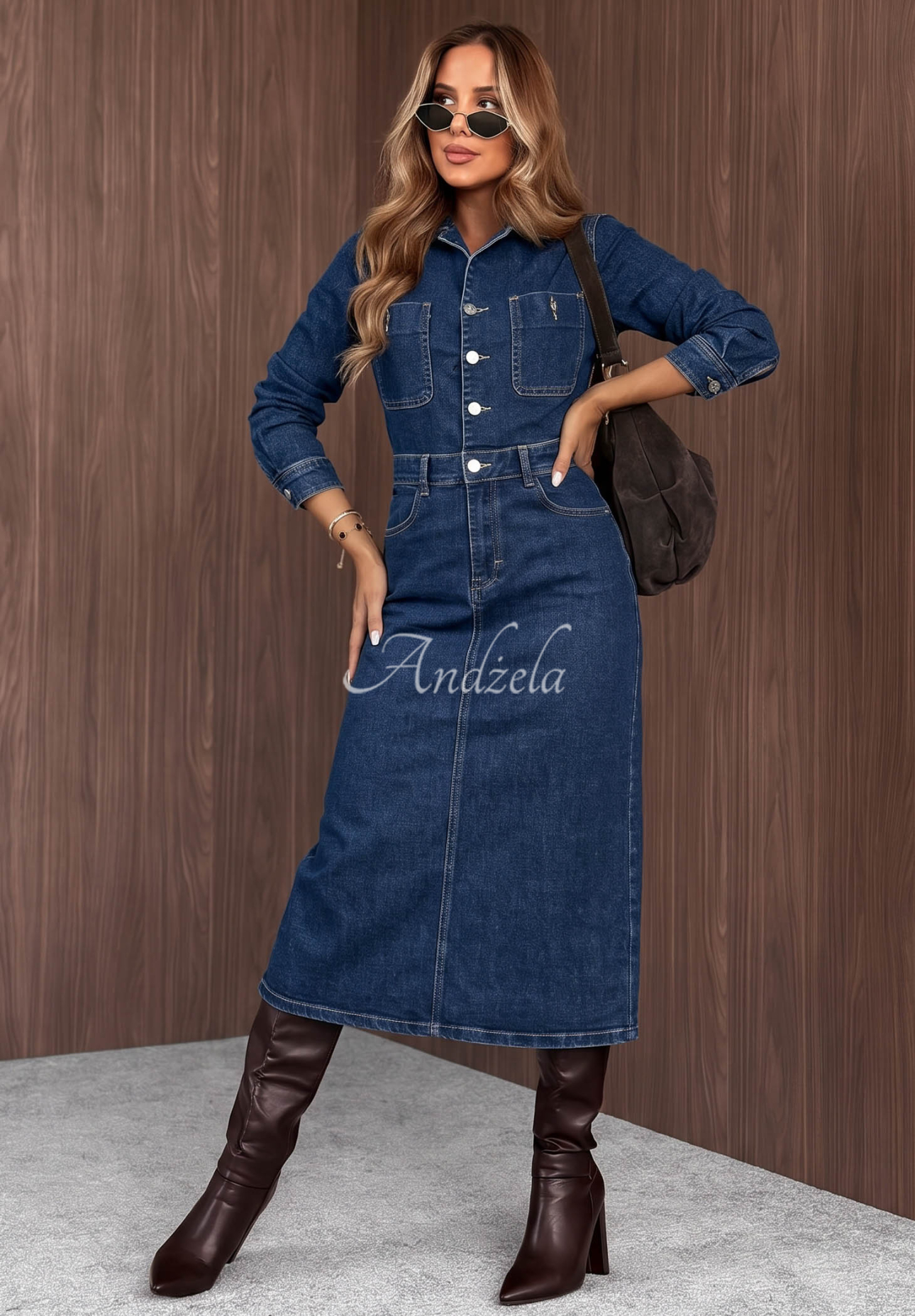 Jeanskleid Christie dunkelblau