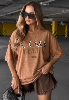 T-Shirt z nadrukiem Ciao Beli Camel