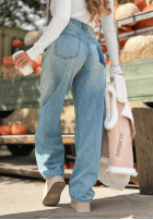 Hose Jeans mom fit Cloudy Sunday Hellblau