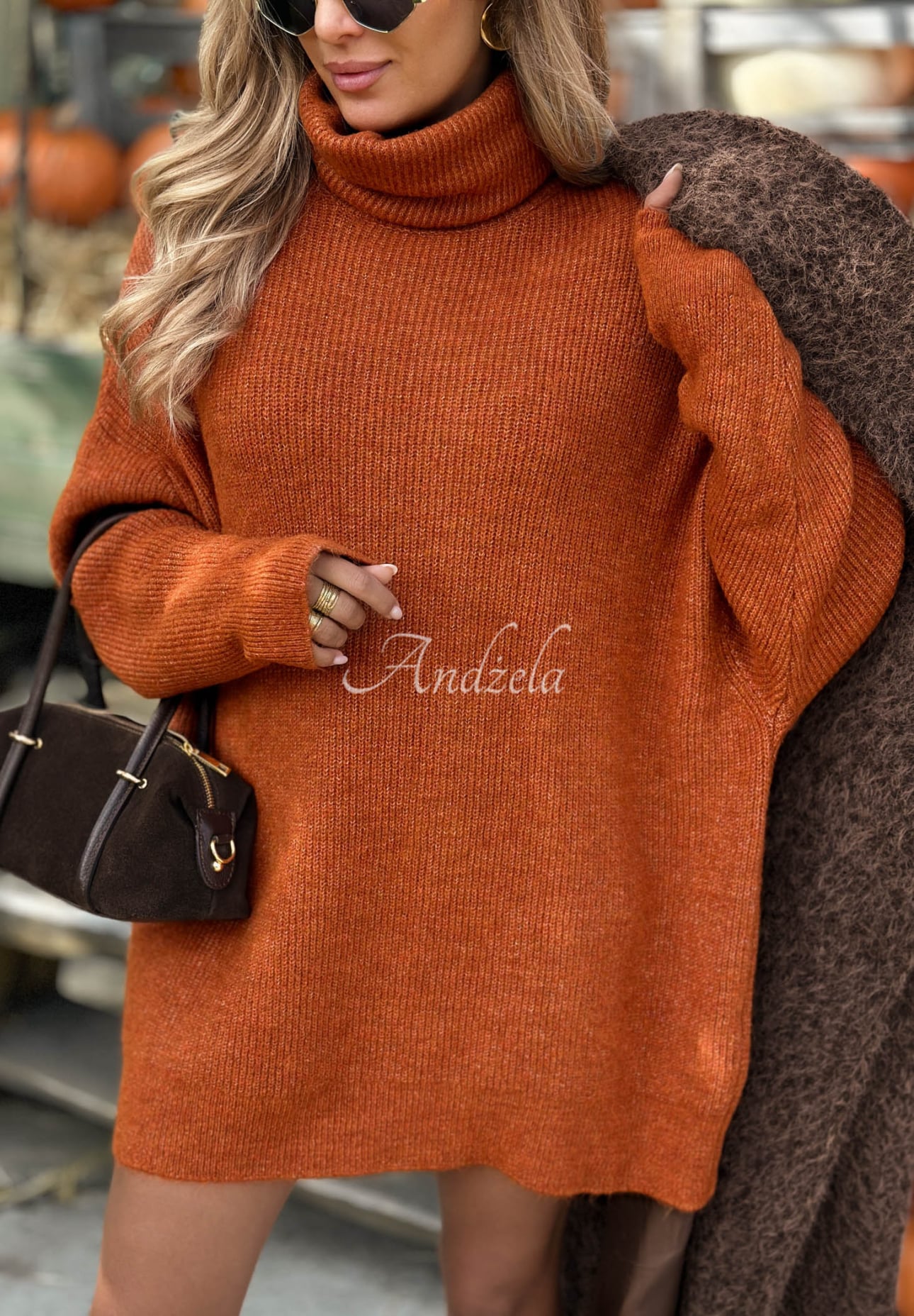 Rollkragenpullover Mavi rotblond