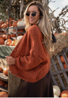 Krótki Cardigan oversize z zapięciem Cloud Touch Himbeerrot