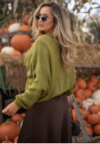 Krótki Cardigan oversize z zapięciem Cloud Touch Himbeerrot