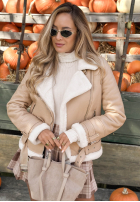 Jacke Bikerjacke z futrem Avira Camel
