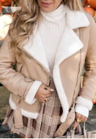 Jacke Bikerjacke z futrem Avira Camel