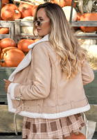 Jacke Bikerjacke z futrem Avira Camel