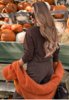 Bluse longsleeve z nadrukiem w kwiaty Autumn Sweetie Beerenfarben