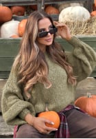 Miękki Pullover oversize Cloud Babe Orange
