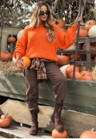 Miękki Pullover oversize Cloud Babe Orange