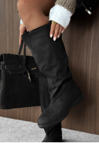 zamszowe Stiefel Hazelnut Days Schwarz
