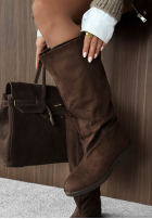 zamszowe Stiefel Hazelnut Days Schwarz 1