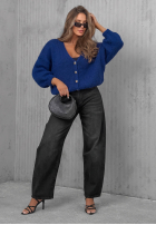 Krótki Cardigan oversize z zapięciem Cloud Touch Himbeerrot