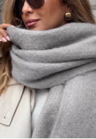 Miękki Schal z frędzlami Snow Darling Mokkafarben