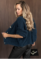 Krótki karidgan z zapięciem Rainy Caramel Camel