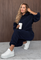 Sztruksowy Set Sweatshirt i Hose Quiet Confidence Schokoladenbraun